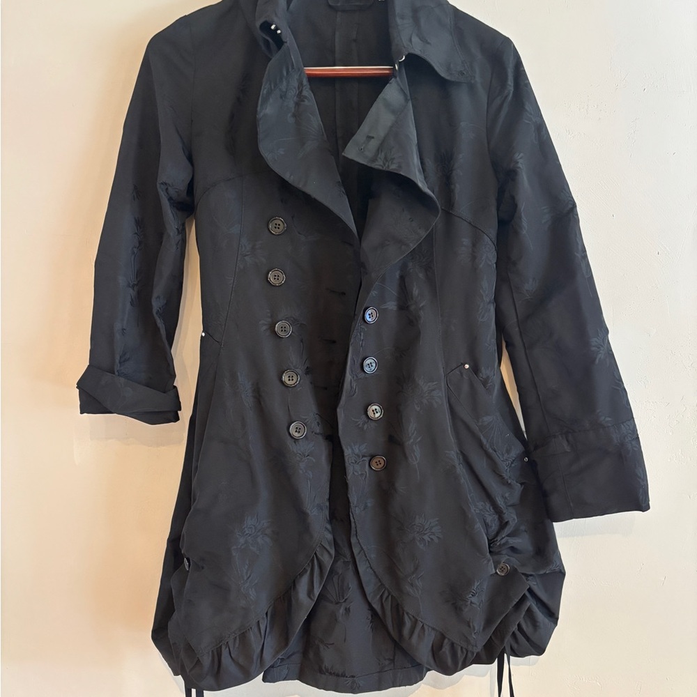Milano Black Trench Coat